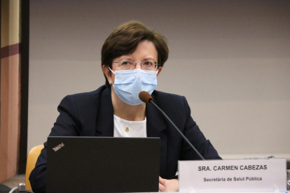 La secretaria de Salud Pública, Carmen Cabezas.