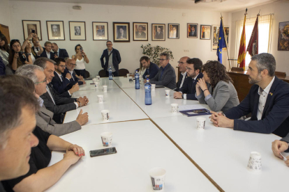 Aragonès al presentar ahir l’Agenda Rural a Torà.