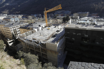 Les obres en curs del casino d’Andorra, que haurà d’obrir a finals d’aquest any.