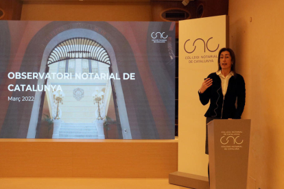 Presentació ahir del Col·legi Notarial de Catalunya.