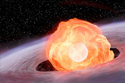Detectada una bola de foc d'una explosió estel·lar