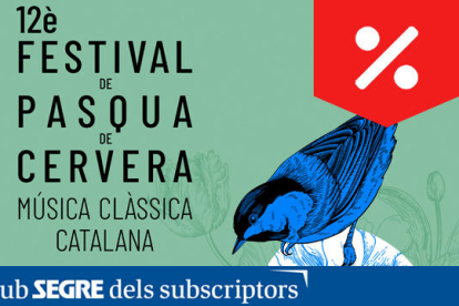 El Festival de Pasqua de Cervera arriba enguany a la seva 12a edició convertit en el festival de referència de la música clàssica catalana.