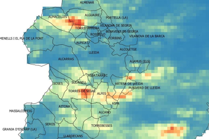 Imatge de radar dels diferents nuclis de tempesta amb calamarsa que van afectar municipis del Segrià amb cultius de fruita

Data de publicació: dijous 21 d'abril del 2022, 14:14

Localització: Lleida