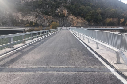 Obre al trànsit el pont de Monares a Llimiana al cap de 6 mesos d'obres
