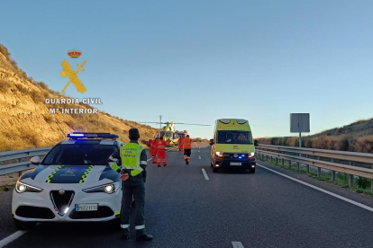 Herido grave un vecino de Sabadell en un accidente de tráfico en Monzón