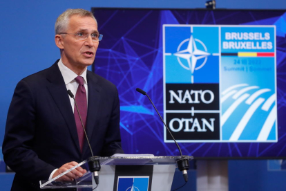 El secretario general de la OTAN, Jens Stoltenberg, avanzó ayer los temas a tratar en la cumbre de hoy.