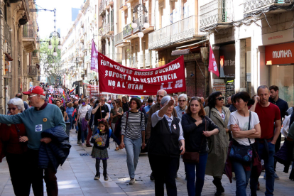 Nueva manifestación en Barcelona contra la guerra de Ucrania: 