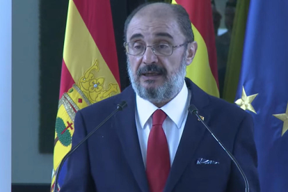 El presidente del gobierno de Aragón, Javier Lambán.