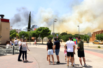 El foc al camí de la Creu de Lleida, el 19 de juny.