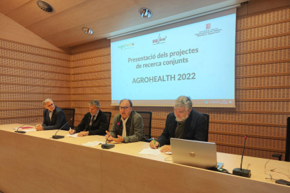 Presentació a Lleida dels tres projectes de recerca sobre seguretat alimentària, anèmia i obesitat, impulsats per Acció Climàtica, Agrotecnio i IRBLleida