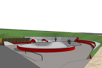 El diseño del futuro parque de patinaje de Vielha.