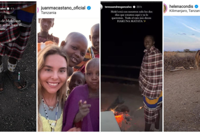 Polémica en las redes sociales por el comportamiento de Juanma Castaño y Helena Condis o la influencer Teresa Andrés en Tanzania: el síndrome del salvador blanco