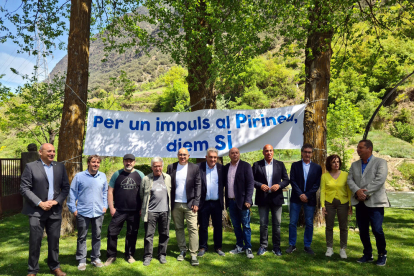 El acto de presentación de la campaña de empresarios a favor de los Juegos Olímpicos, en Escaló, el pasado 12 de mayo.