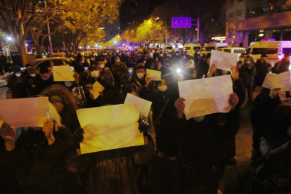 Les protestes contra la política de 'zero covid'arriben als carrers de Pequín