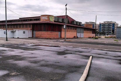 Un turisme tomba un pal de la llum a l'esplanada de Fira de Lleida