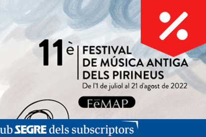 Onzena edició del FeMAP, el Festival de Música Antiga del Pirineu, que portarà la música antiga a una quarantena de municipis.