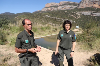 SEGRE va acompanyar dimarts una patrulla dels Agents Rurals de la Noguera al Montsec de Rúbies.