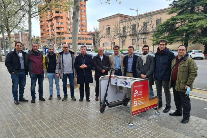 Presentación del 'Banco Parking 5G' en Lleida