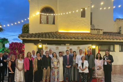 La celebración de la Fiesta del Trono del rey Mohammed VI de Marruecos, el domingo en Las Palmas. 