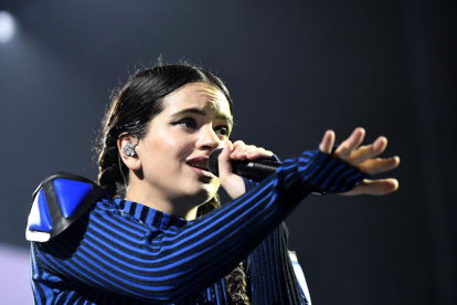 La cantante, el 6 de julio en el inicio de su actual gira en Almería.
