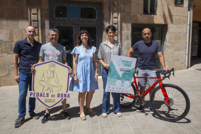 La prueba se presentó ayer en la plaza Major de Tàrrega.