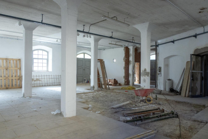 La sala que donarà cabuda al Museu del Blat.