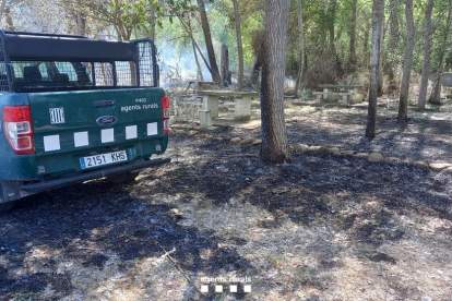 Imatge del lloc de l'incendi.