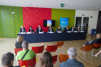 Momento de la presentación del Congreso Bit por parte de autoridades ayer en la Llotja.