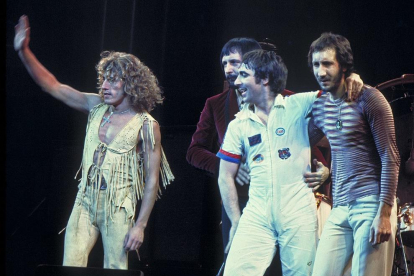 La banda, en una imagen de 1975.