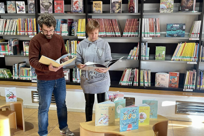 El regidor de Cultura, a la Biblioteca Margarida de Montferrat.