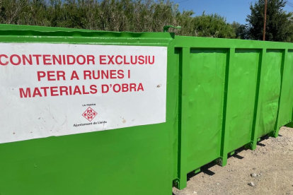 El Ayuntamiento de Lleida pone en marcha una prueba piloto para evitar vertidos de escombros en el Horta