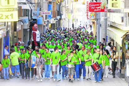 Manifestación contra el vertedero de Seròs en 2010 en Lleida.