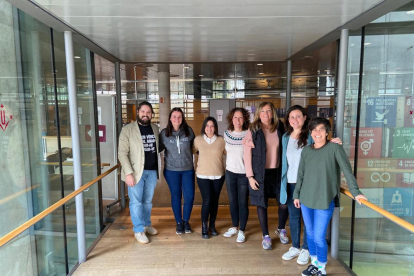 Algunos de los educadores sociales con plaza en Lleida.