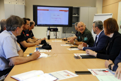 Reunió per preparar la campanya d'incendis a la Regió d'Emergències Lleida