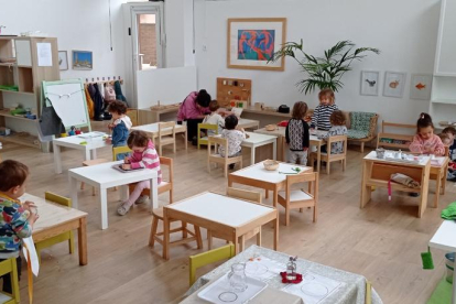 Los alumnos de la denominada Comunitat Infantil, que tenen entre 1 y 3 años.