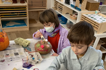 Els alumnes de la denominada Comunitat Infantil, que tenen entre 1 i 3 anys.