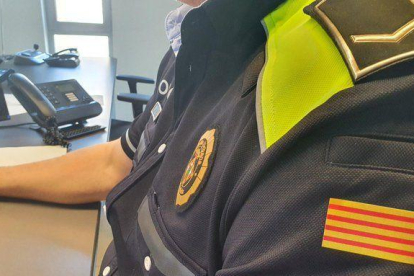 Un agent de la Guàrdia Urbana de Lleida.