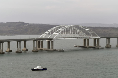 El pont de Kerch a Crimea en una imatge d'arxiu.