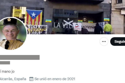 Uno de los perfiles falsos denunciado a los Mossos.