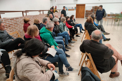 Un acto contra Nova Tracjusa el pasado viernes en Puiggròs.