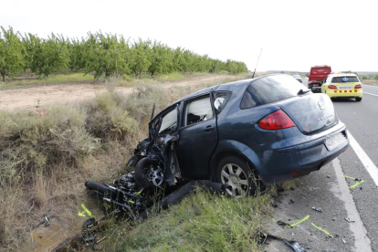 Tres motoristes van morir el 22 de setembre a Alfés, quan una conductora va envair el sentit contrari i se’ls va tirar a sobre.