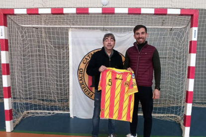 José Luis Torres i el nou seleccionador, Joan Martínez.