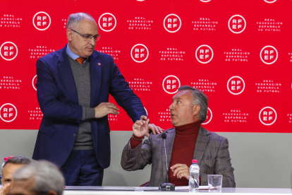 Andreu Camps i Medina Cantalejo, durant la seua compareixença.