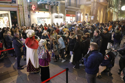 La paje real, el martes en el Parc de Nadal de Les Borges. 