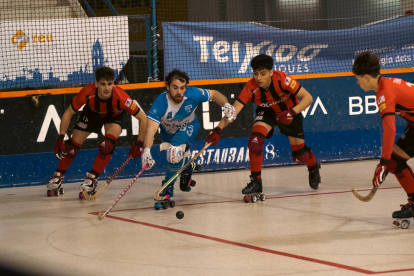 Jordi Badia, durant un partit a la pista del Reus Deportiu d’aquesta passada temporada.