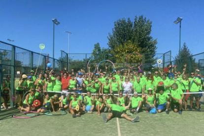 Participants en el torneig Pàdel Templers que es va celebrar el cap de setmana passat al CT Urgell.