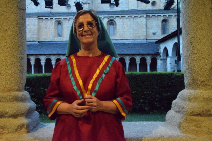 Una de les representacions aquest mes d’agost del ‘Retaule de Sant Ermengol’ al claustre de la catedral de la Seu d’Urgell.