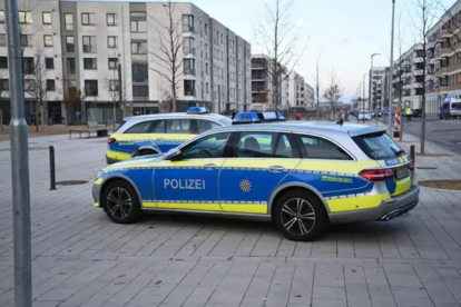 Coche de Policía de Alemania. Imagen de archivo.