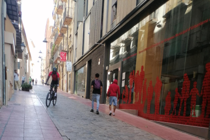 L’Oficina Local d’habitatge de la ciutat de Lleida, al carrer Cavallers.