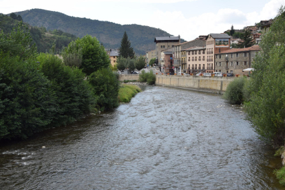 Tramo del Segre a su paso por Martinet que la Generalitat prevé incluir en la Red Natura.